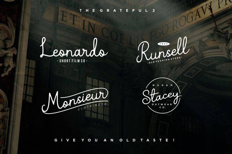 The Grateful Font sample