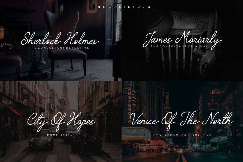 The Grateful Font sample