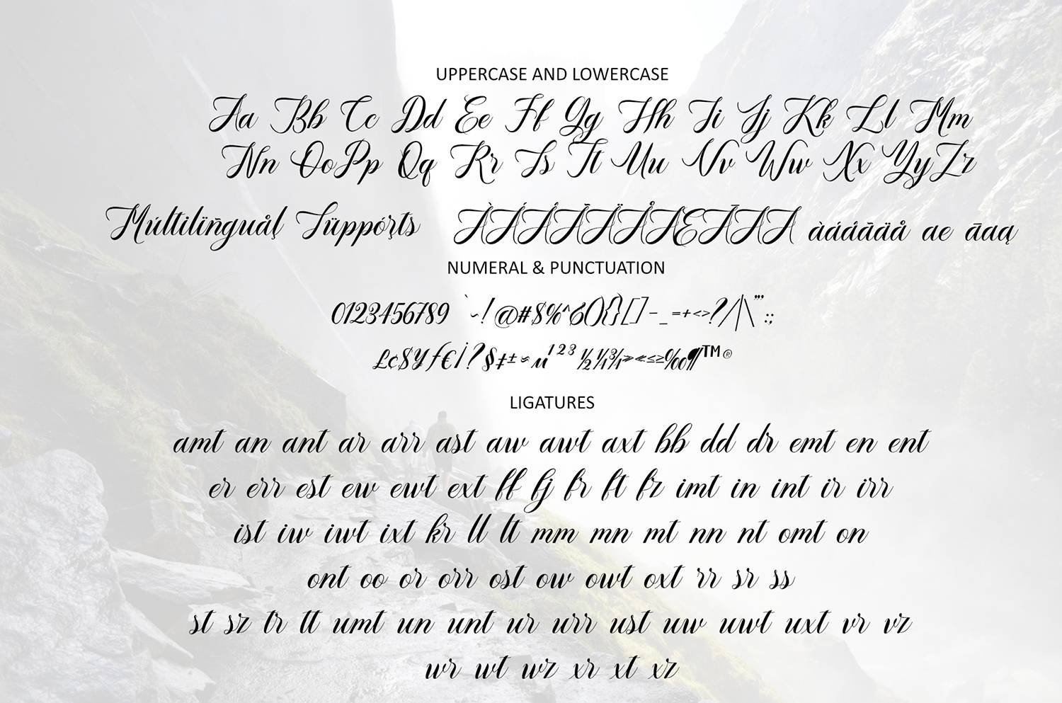 The Hardcover Font sample