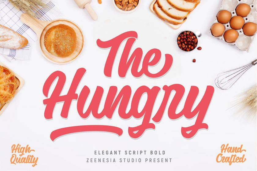 The Hungry Font sample