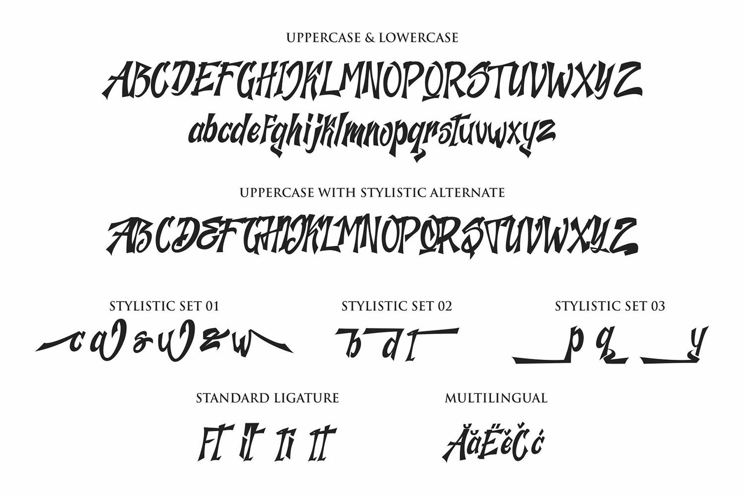 The Jazh Font sample