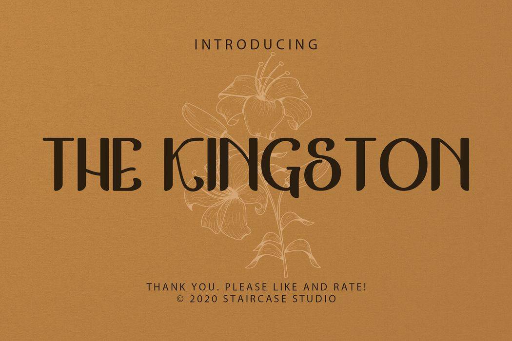 The Kingston Font sample