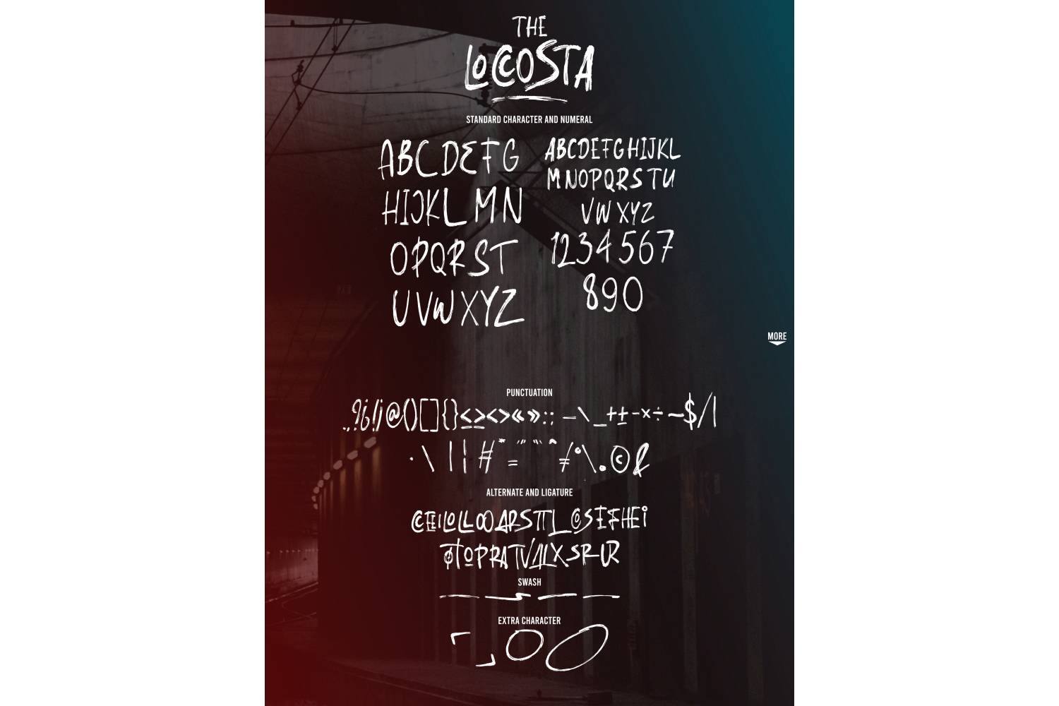 The Loccosta Font sample