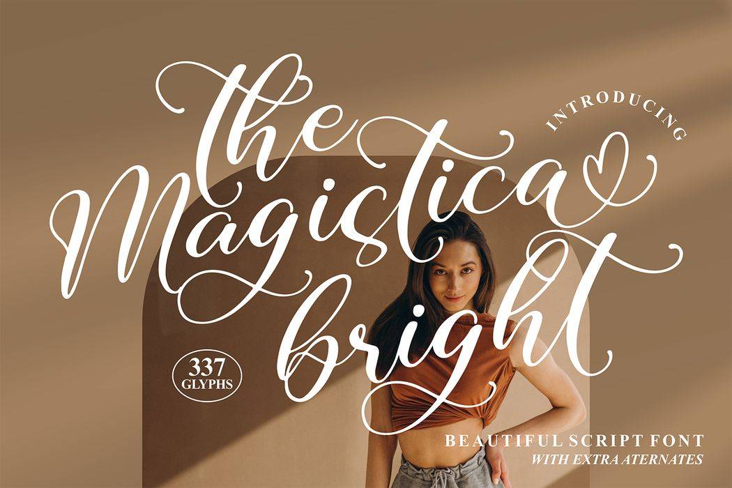 The Magistica Bright Font sample