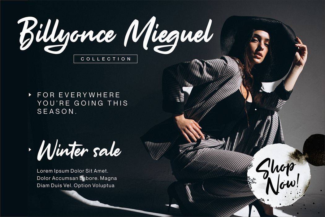 The Milligram Font sample