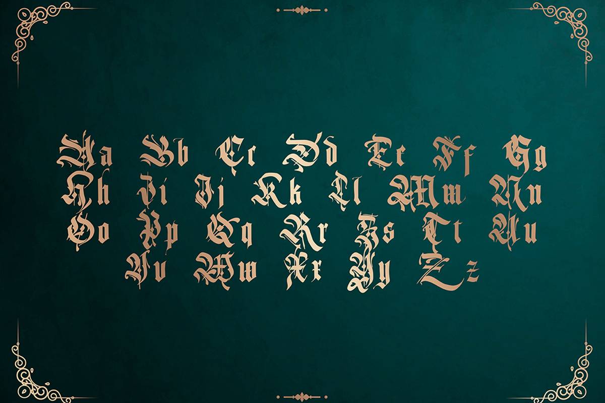 The Moriarty Font sample