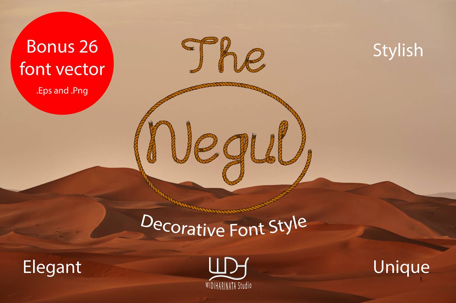 The Negul Font sample
