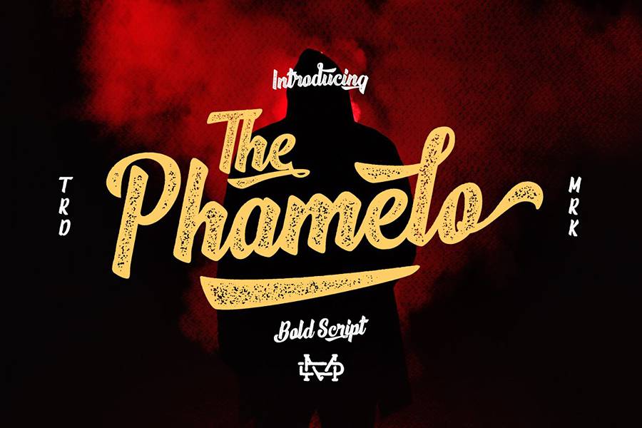 The Phamelo Bold Script sample