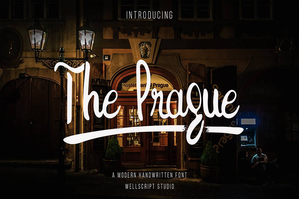 The Prague Handwritten Script Font sample