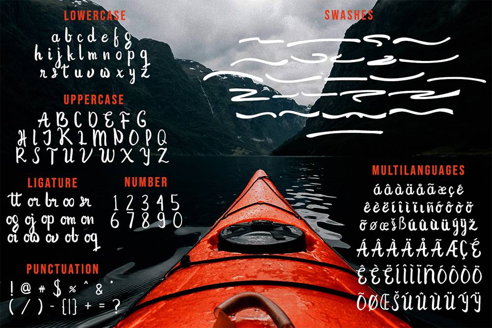 The Prague Handwritten Script Font sample