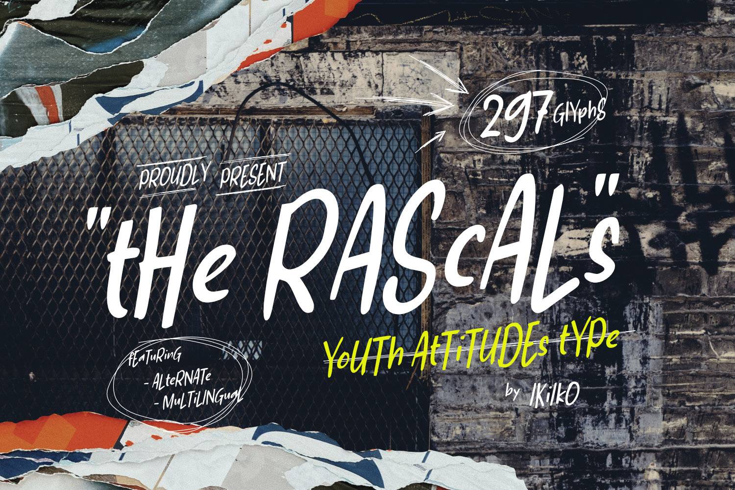 The Rascals Font sample