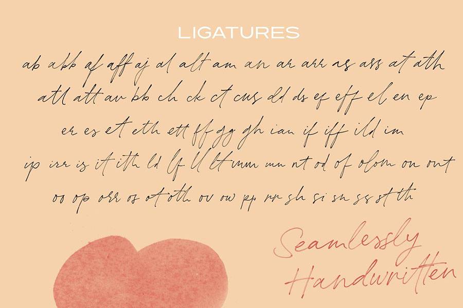 The Redstock Handwritten Font sample