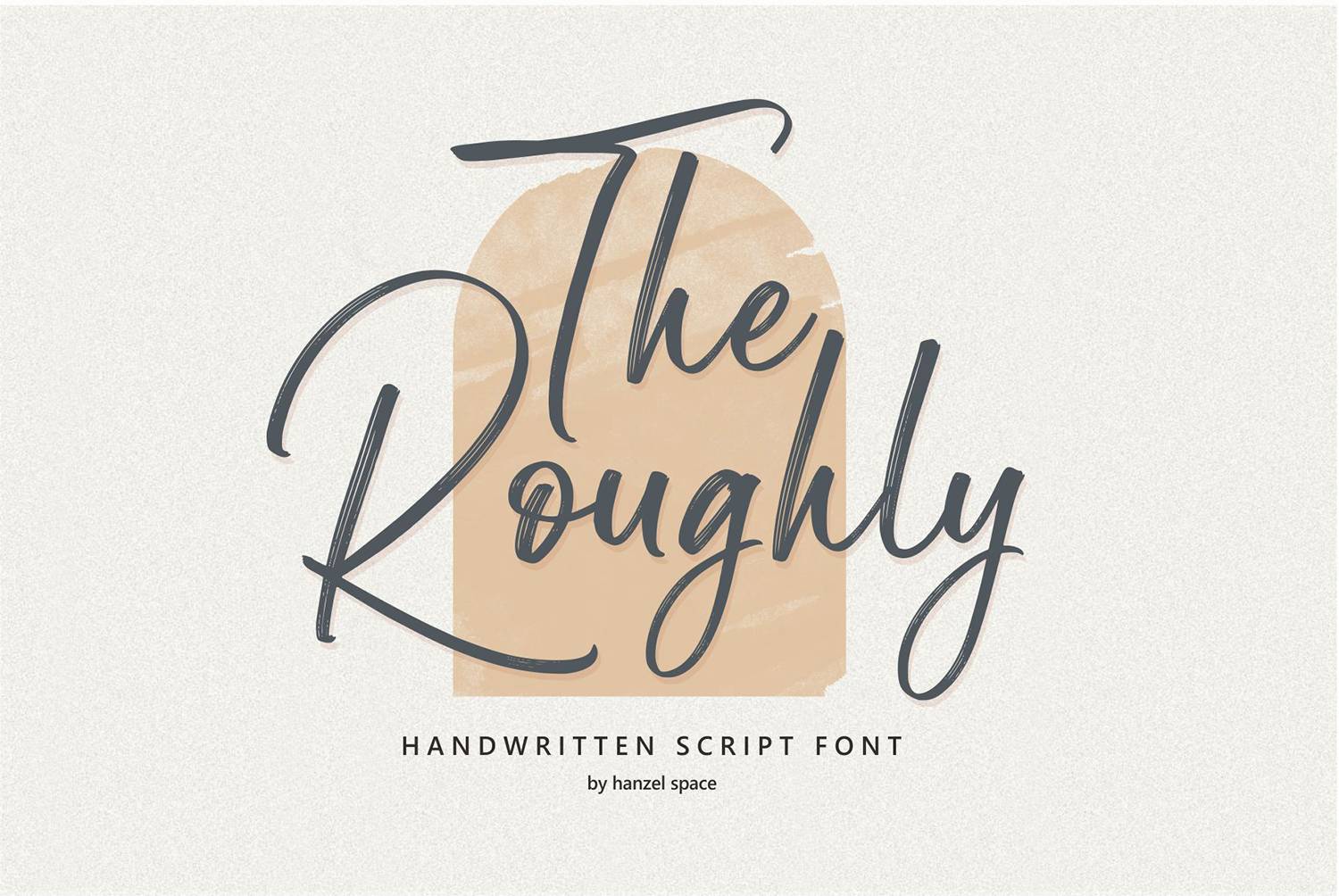 The Roughly Script Font sample