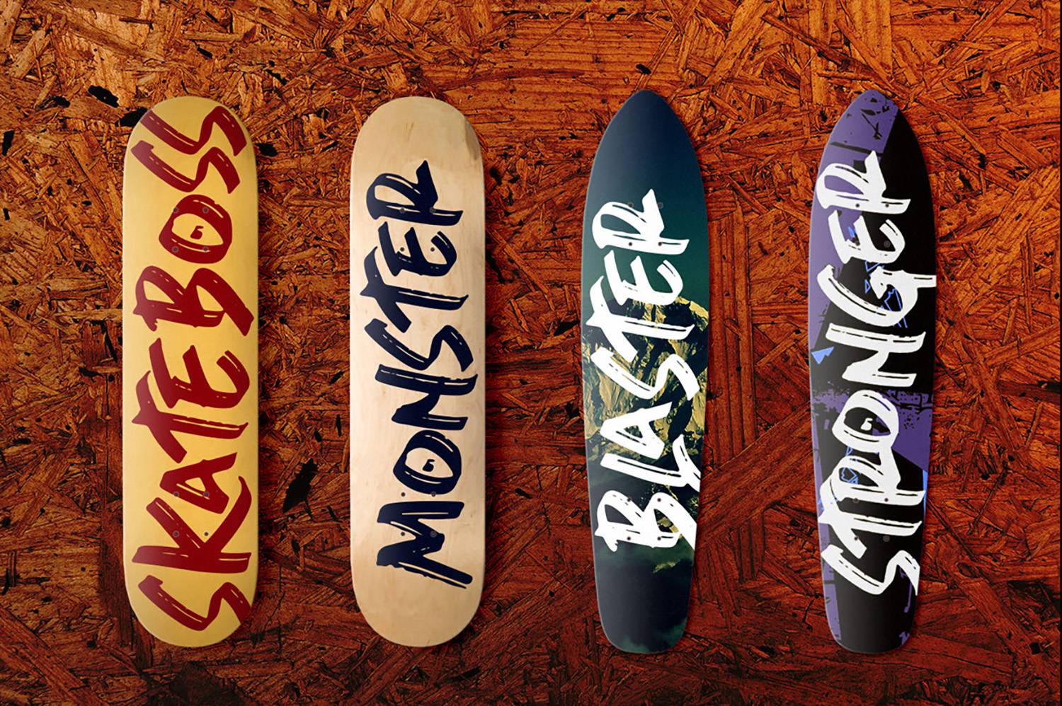 The Stronger Font sample