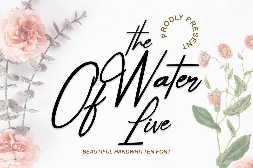 The Water of Life Font sample