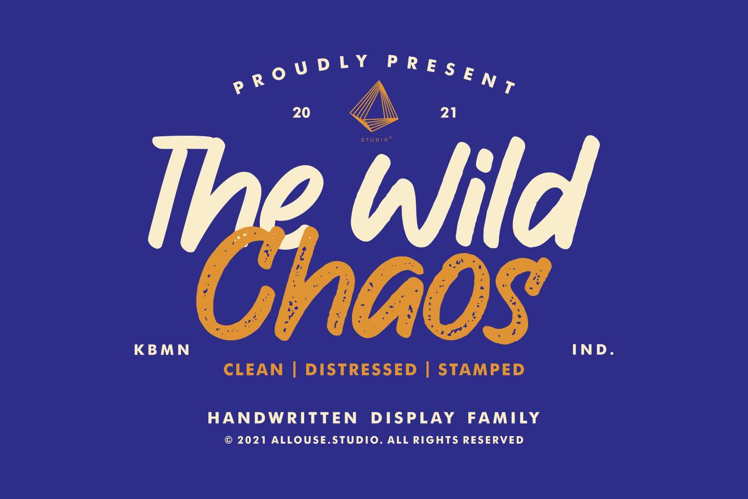 The Wild Chaos Font sample