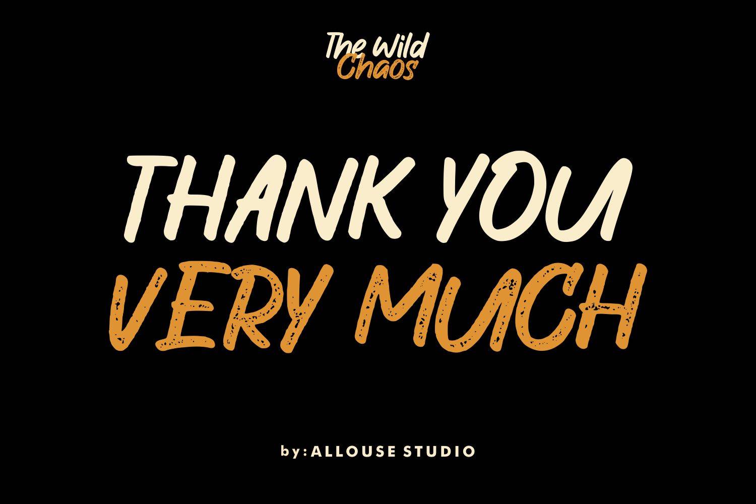 The Wild Chaos Font sample