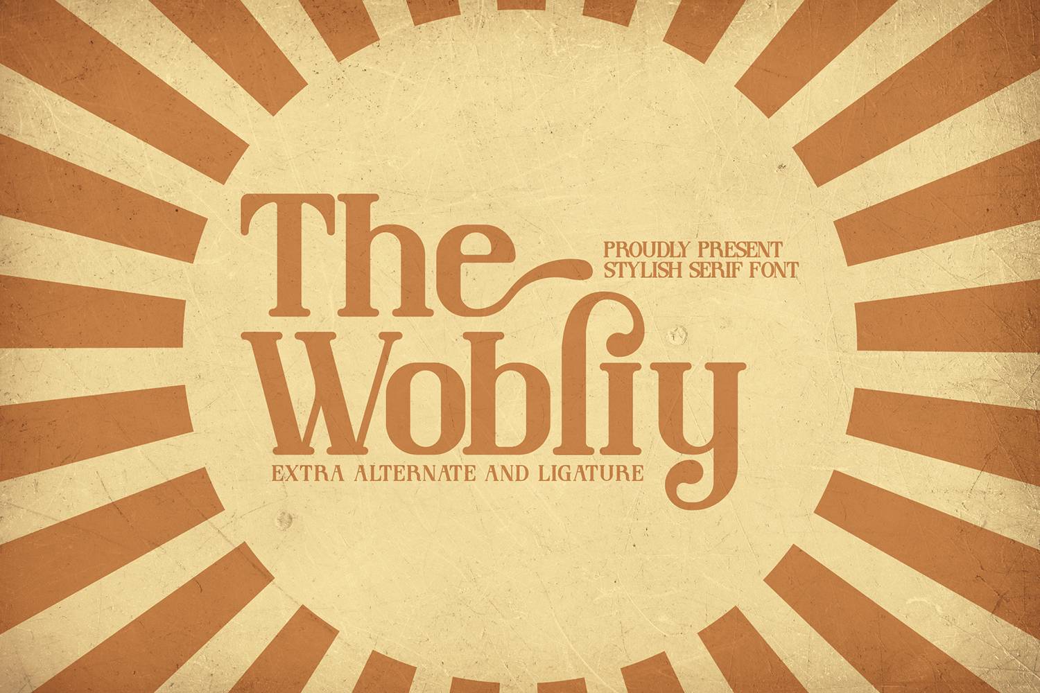 The Wobliy Font sample