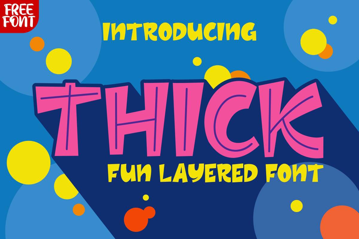 Thick Font sample