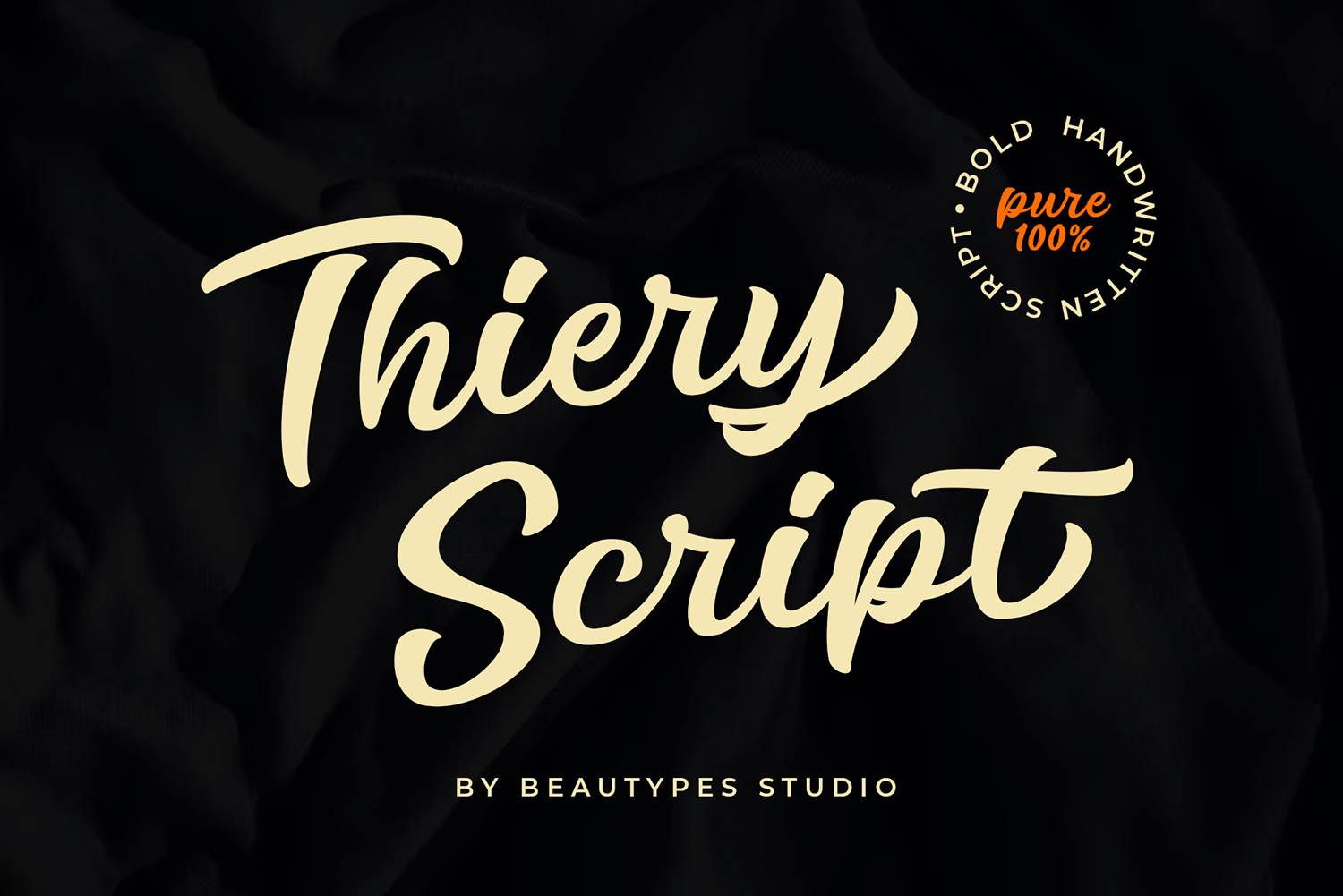 Thiery Script Font sample