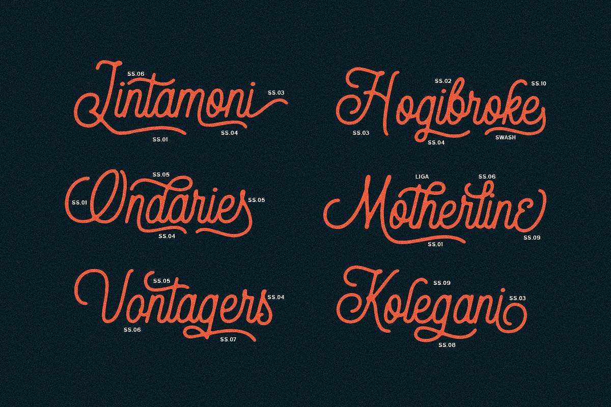 Thirdlone Font sample
