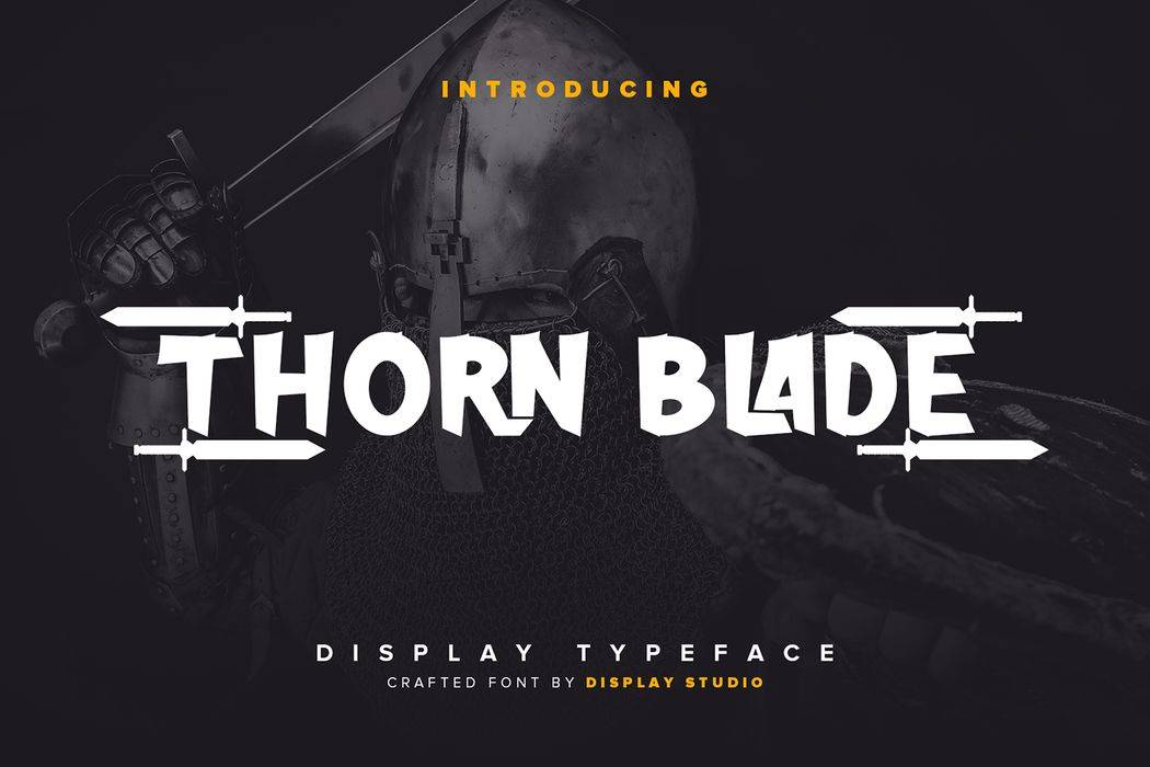 Thorn Blade Font sample