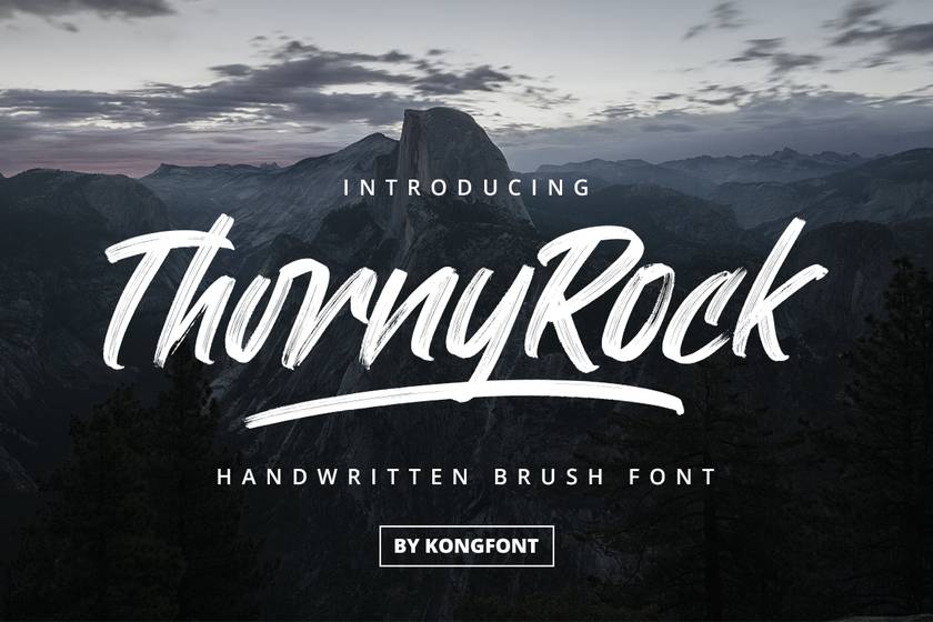 Thorny Rock Font sample