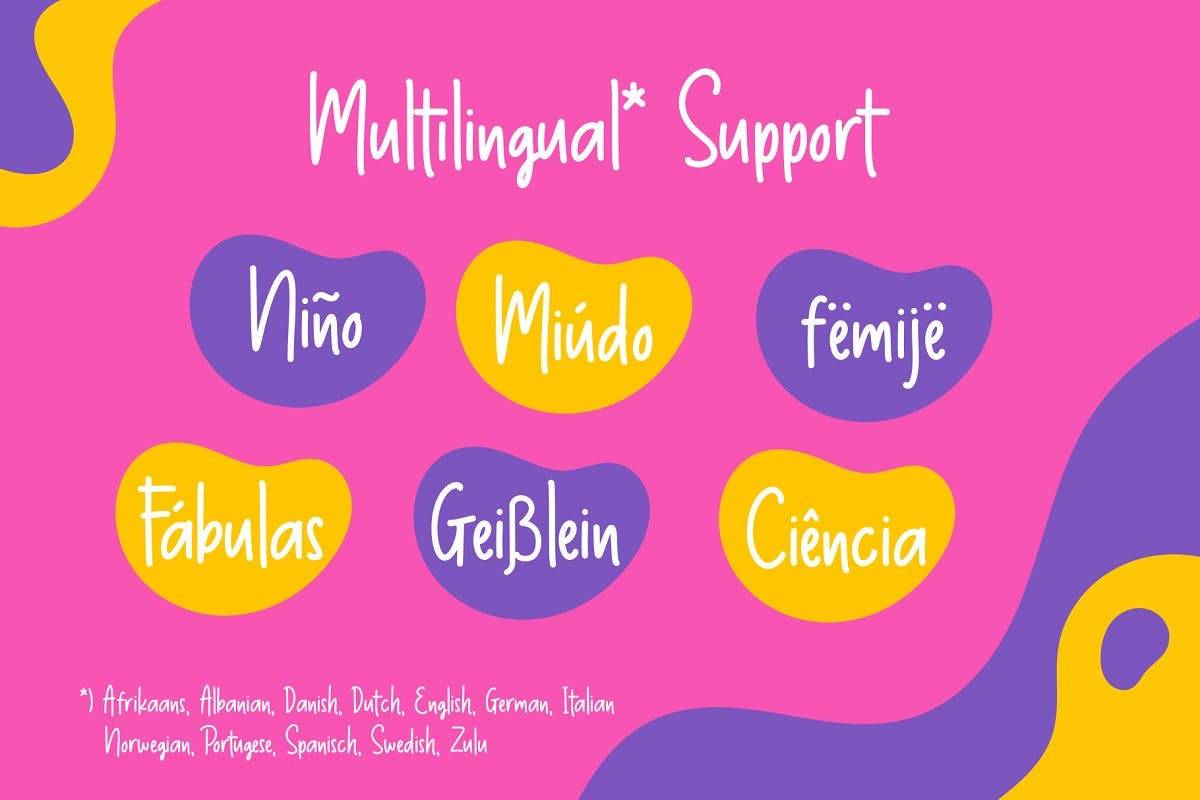Thumbelina Handwritten Font sample
