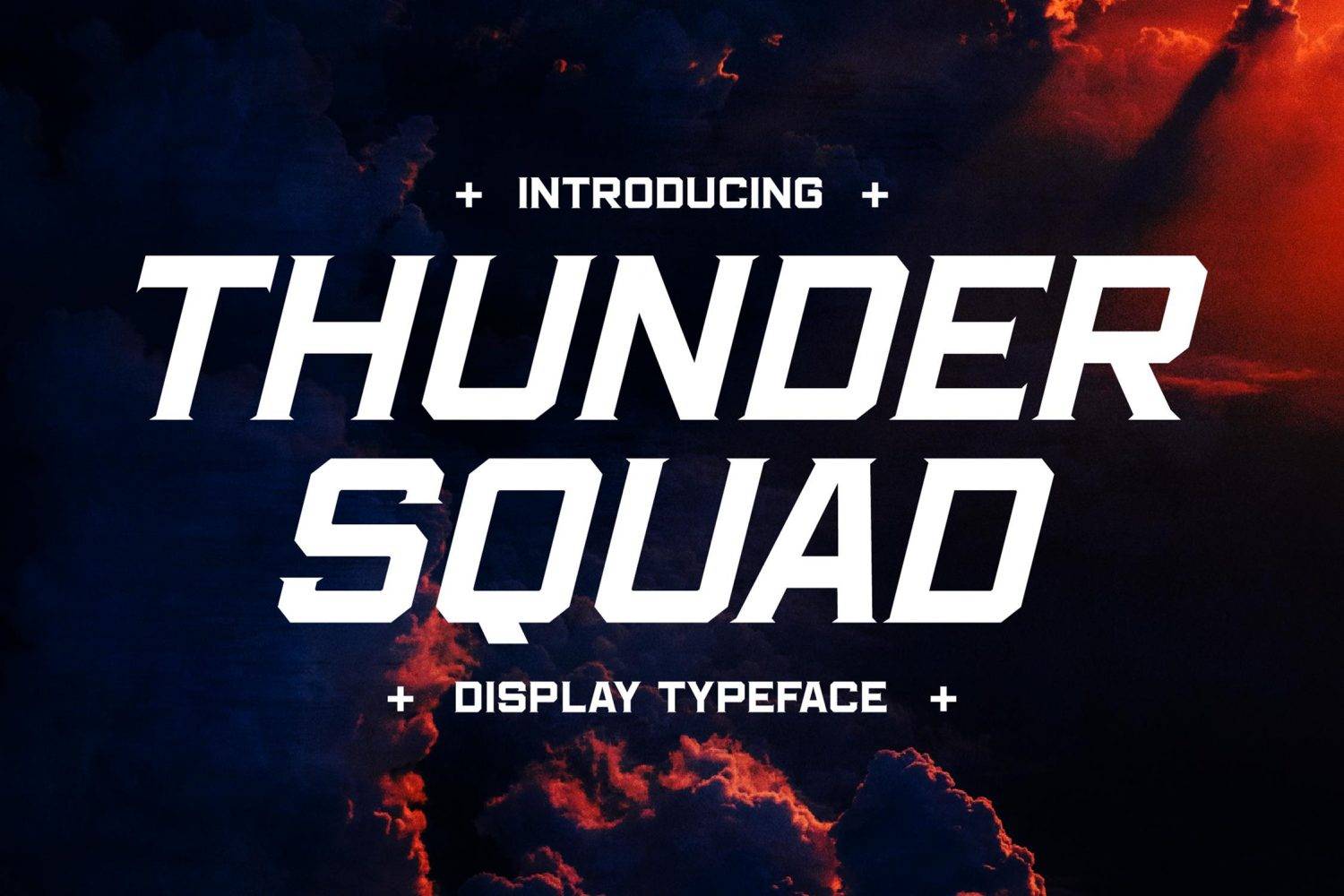 Thunder Squad Font sample
