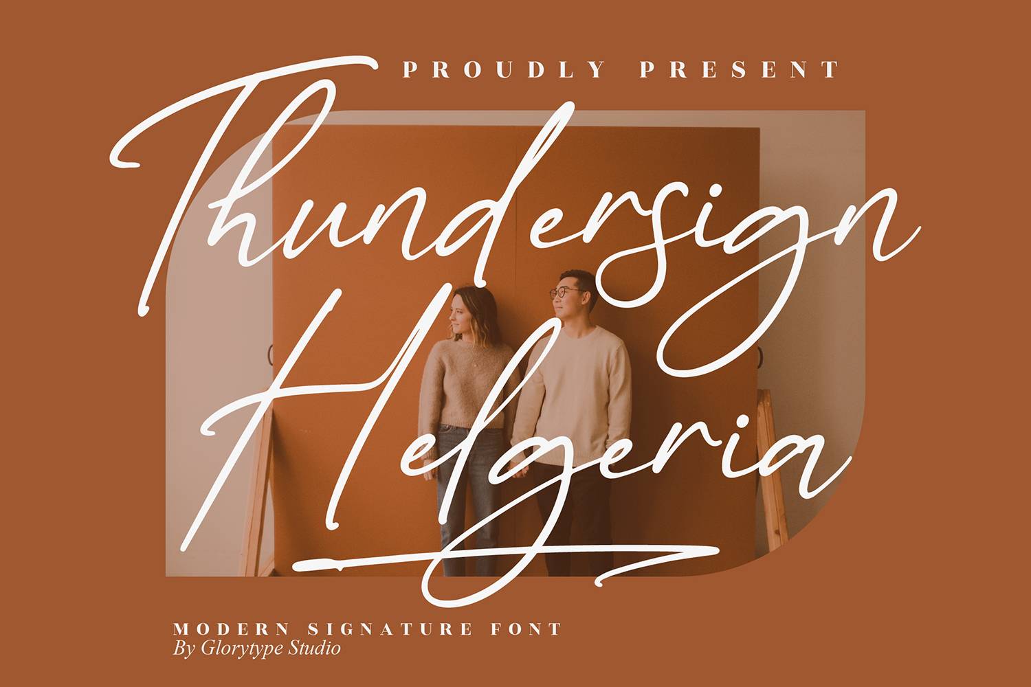 Thundersign Helgeria Font sample