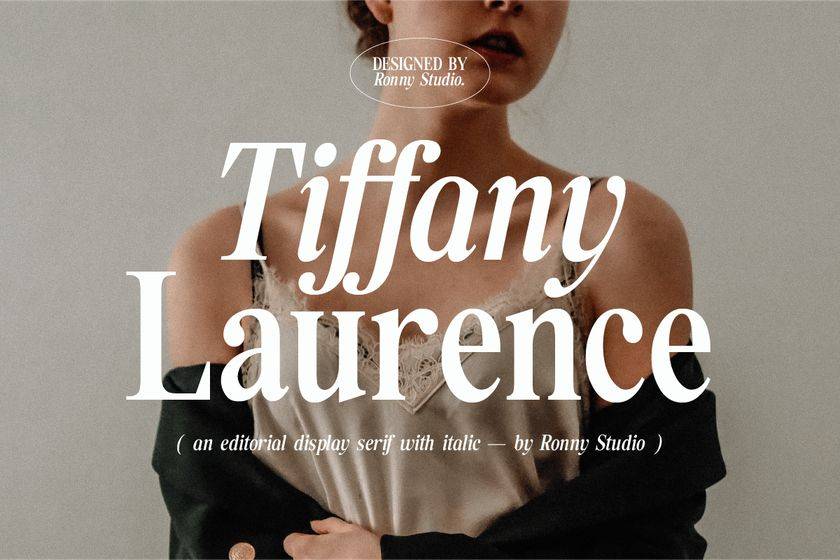 Tiffany Laurence Font sample