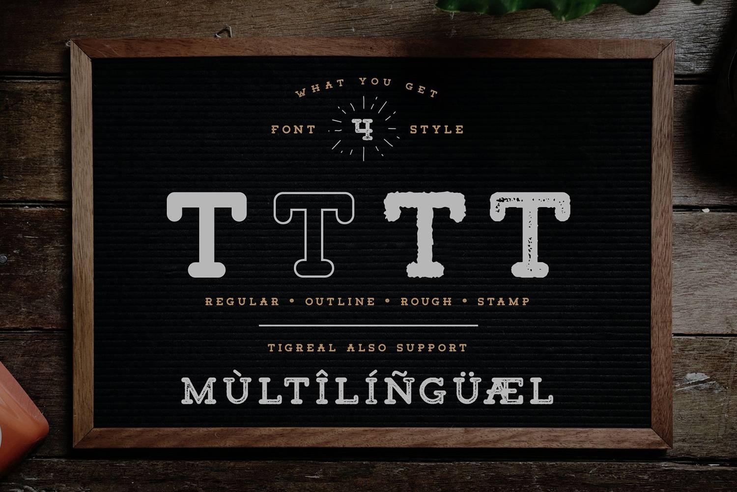 Tigreal Font sample