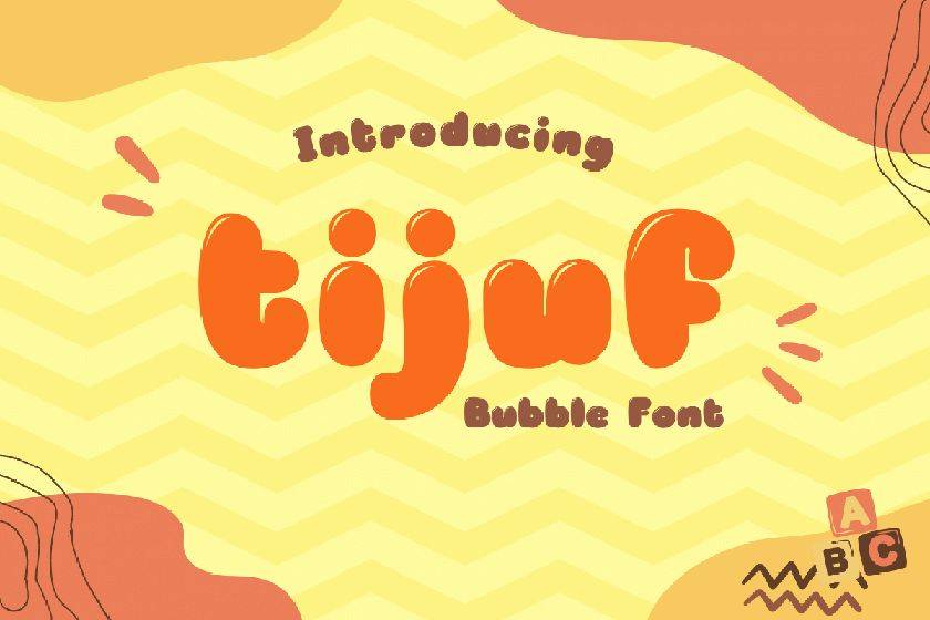 Tijuf Font sample