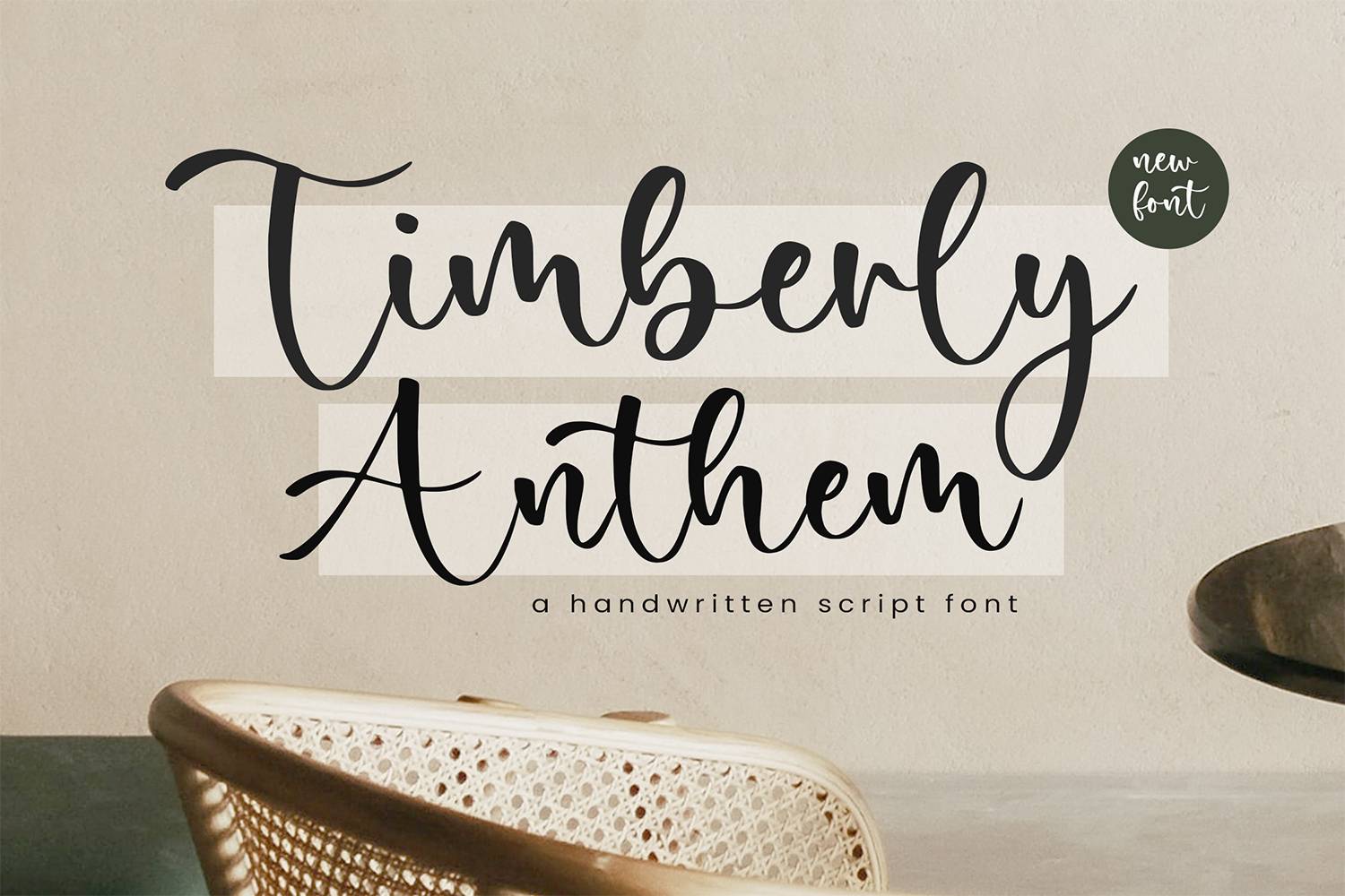 Timberly Anthem Font sample