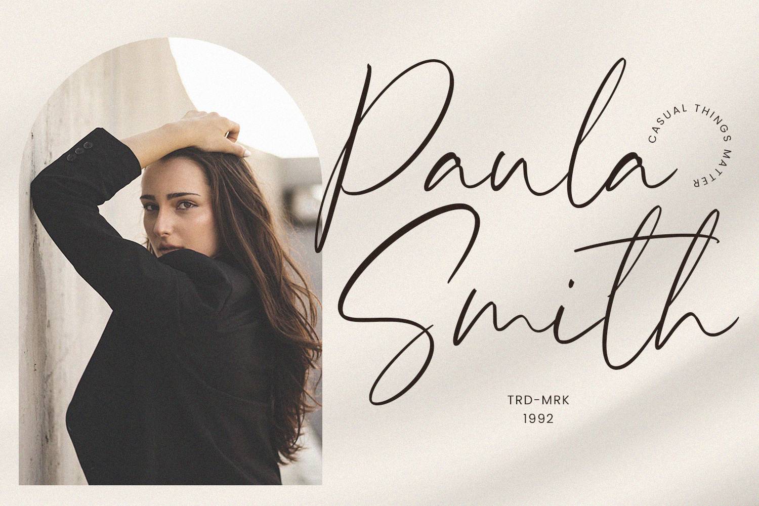 Timberlyn Font sample