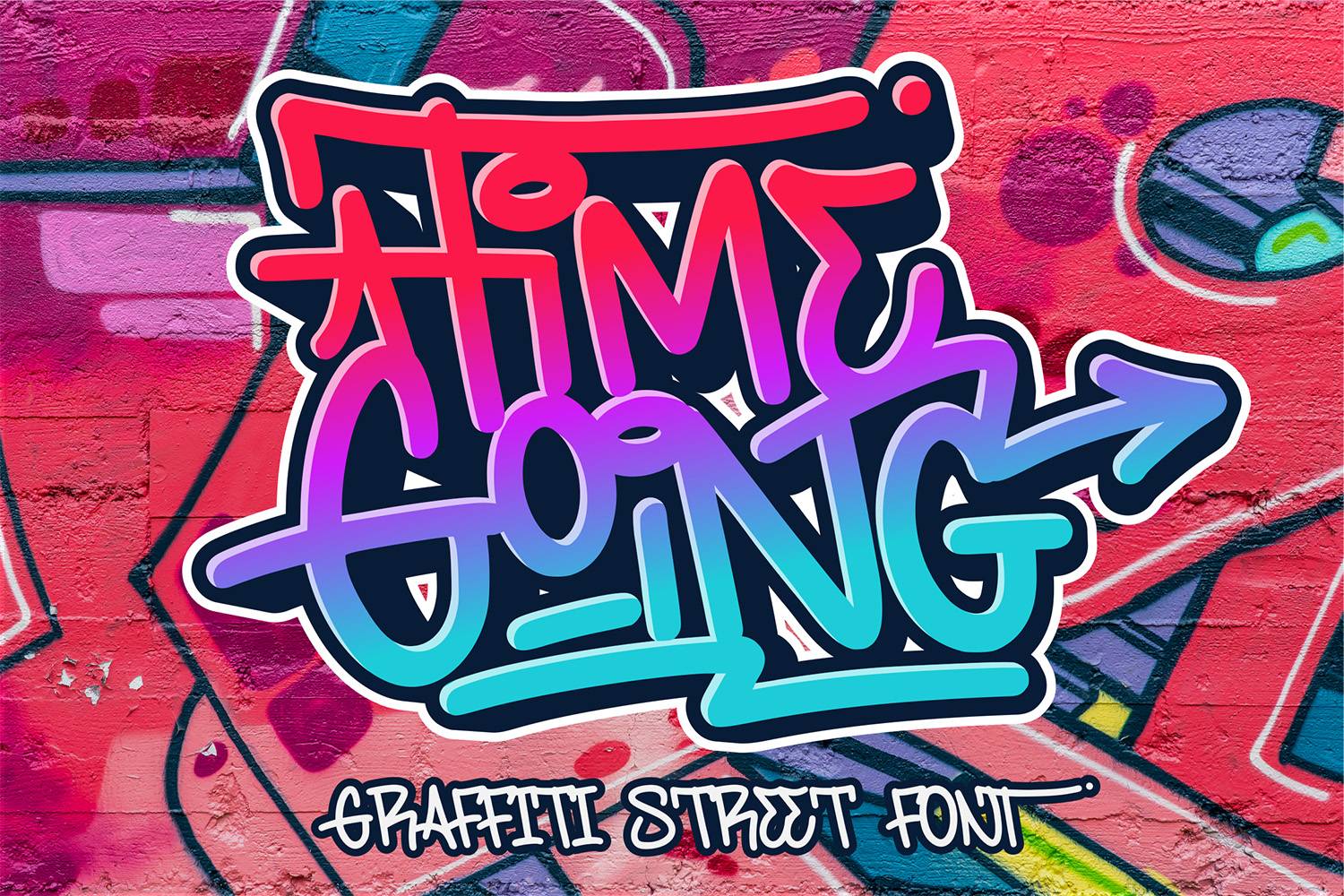 Timegoing Font sample