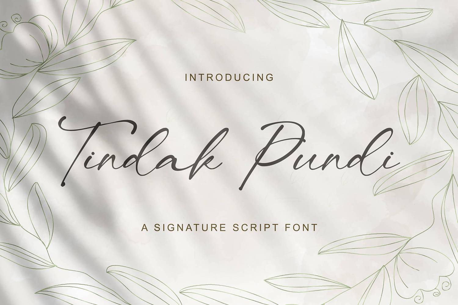 Tindak Pundi Font sample