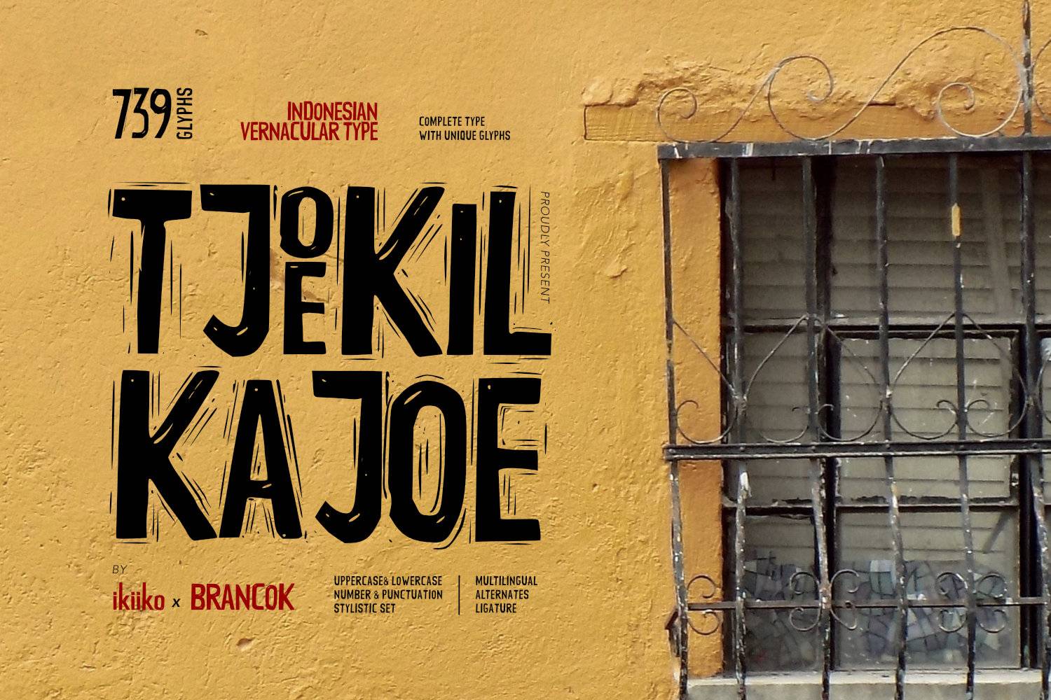 Tjoekil Kajoe Font sample