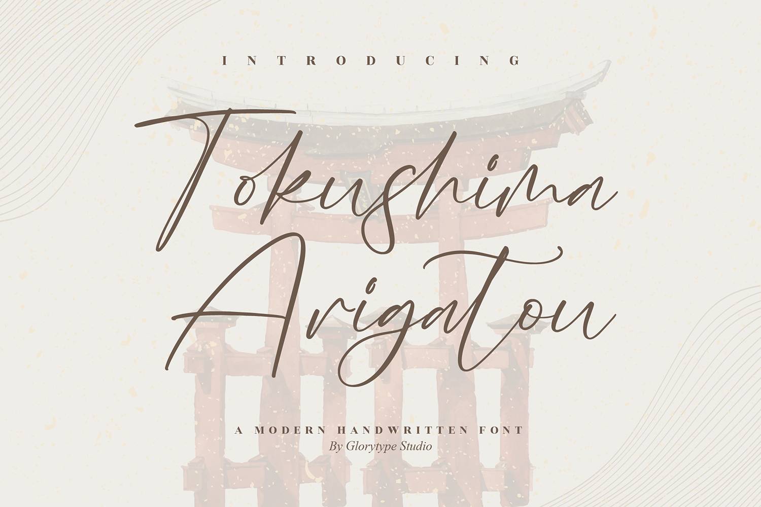 Tokushima Arigatou Font sample