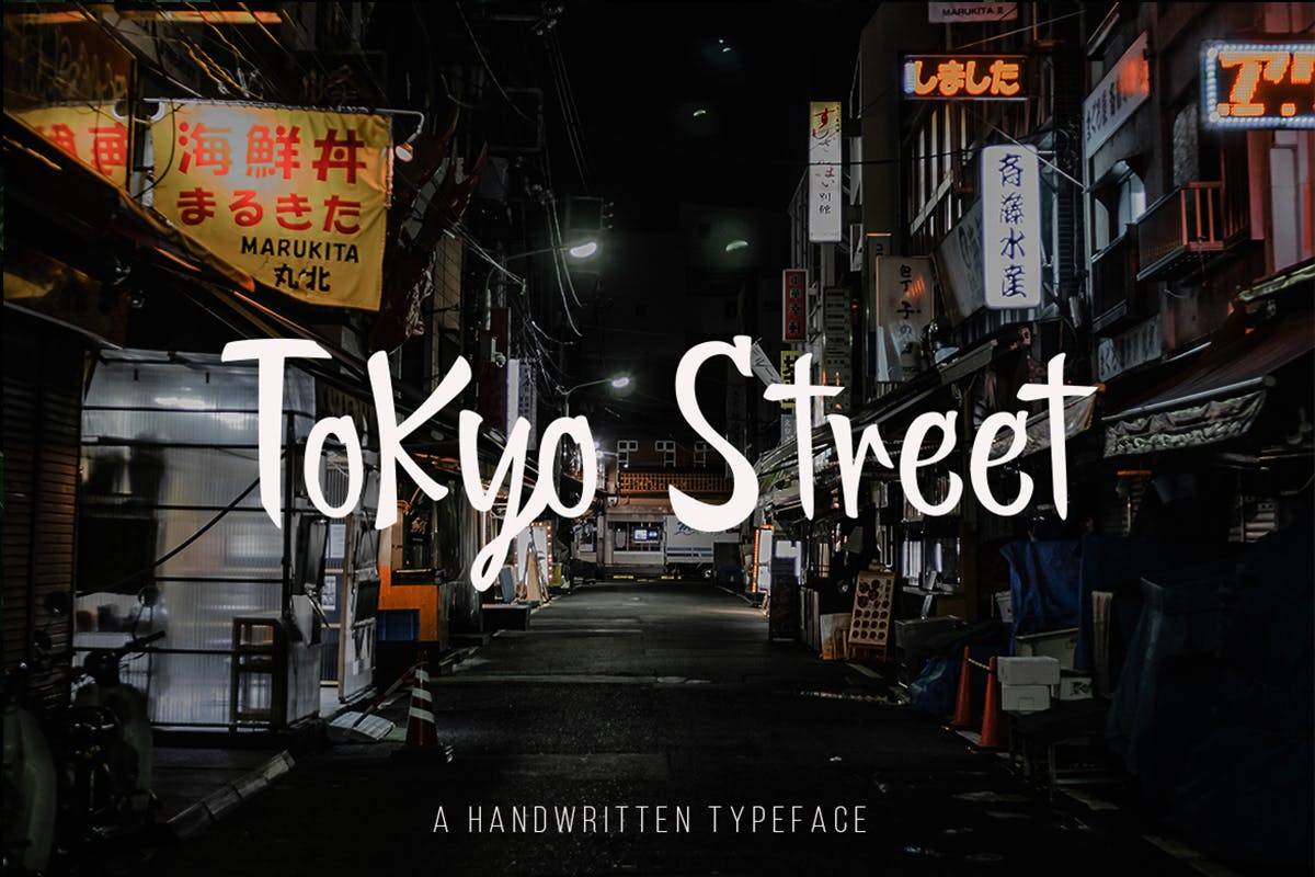 Tokyo Street Handwritten Typeface sample