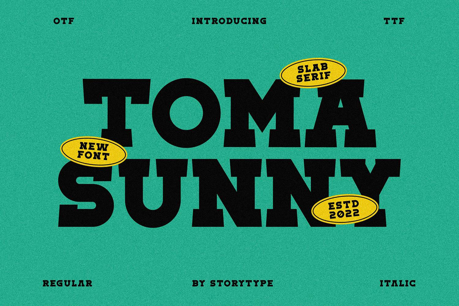 Toma Sunny Font sample