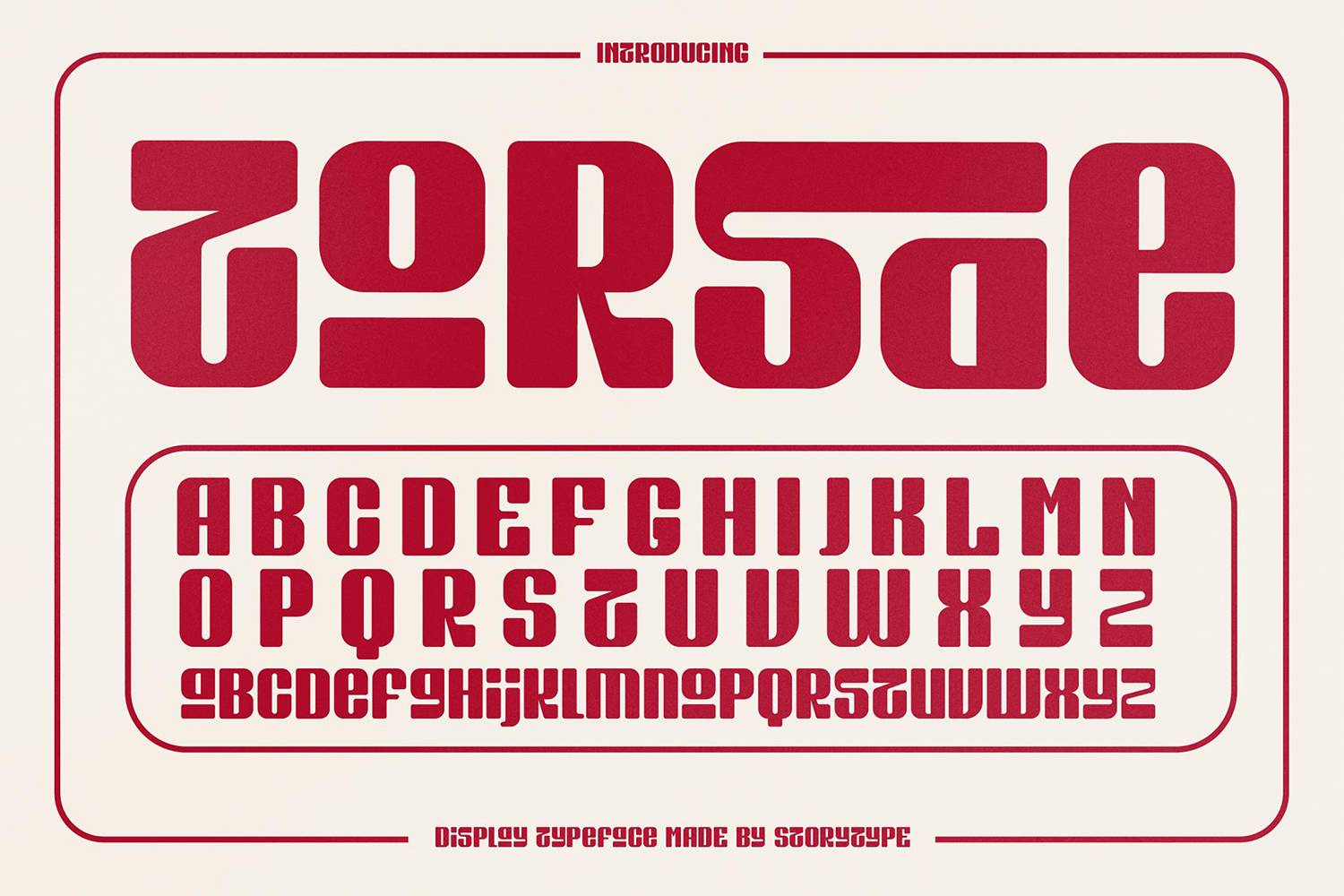 Torsae Font sample