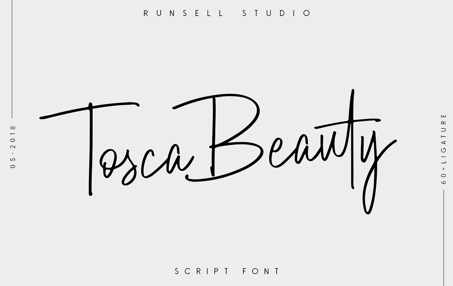 Tosca Beauty Font sample