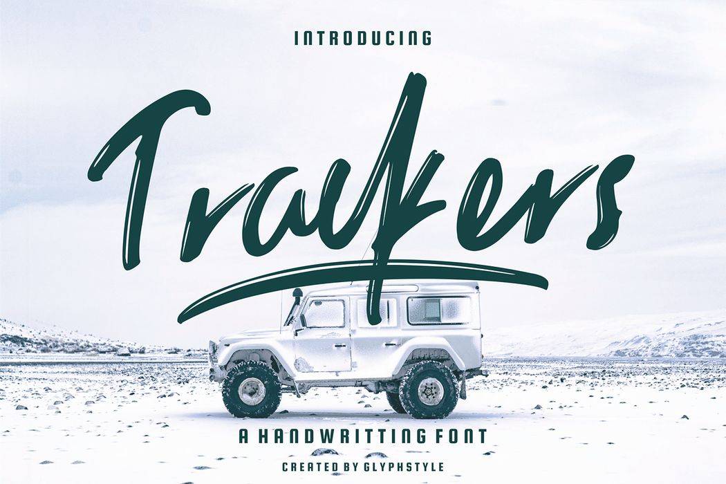 Trackers Handwritten Font sample