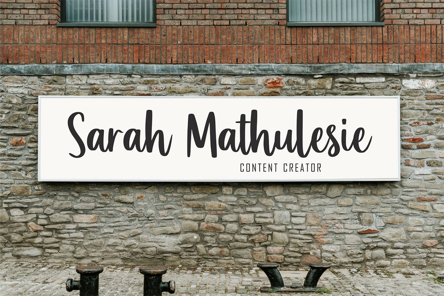 Transcript Font sample