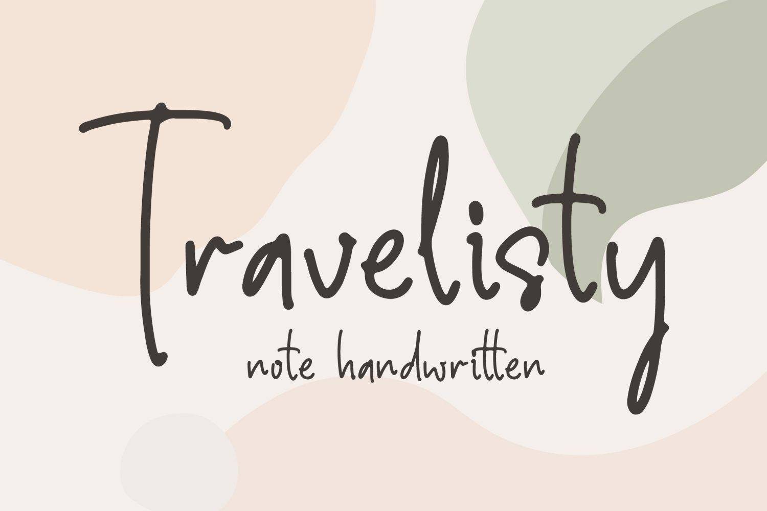 Travelisty Font sample