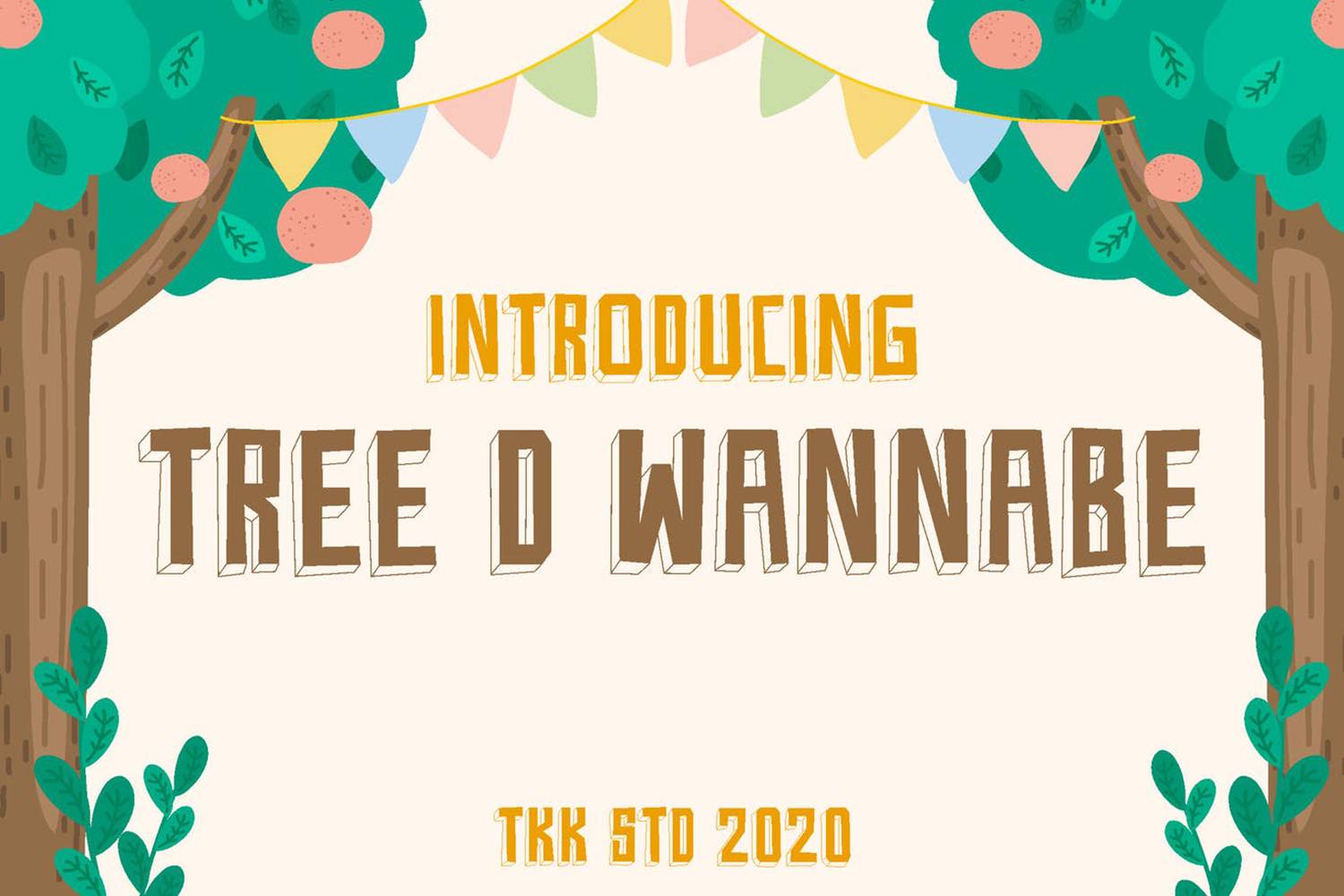 Tree D Wannabe Font sample