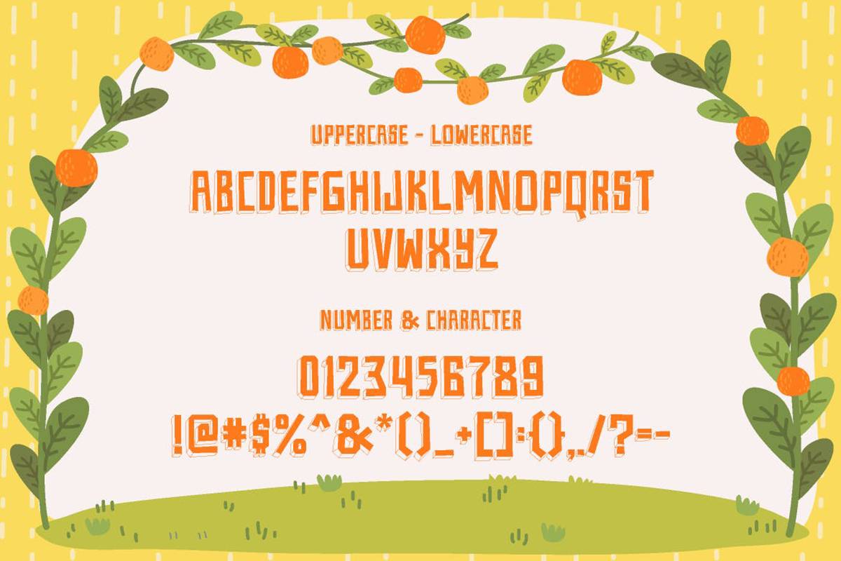 Tree D Wannabe Font sample
