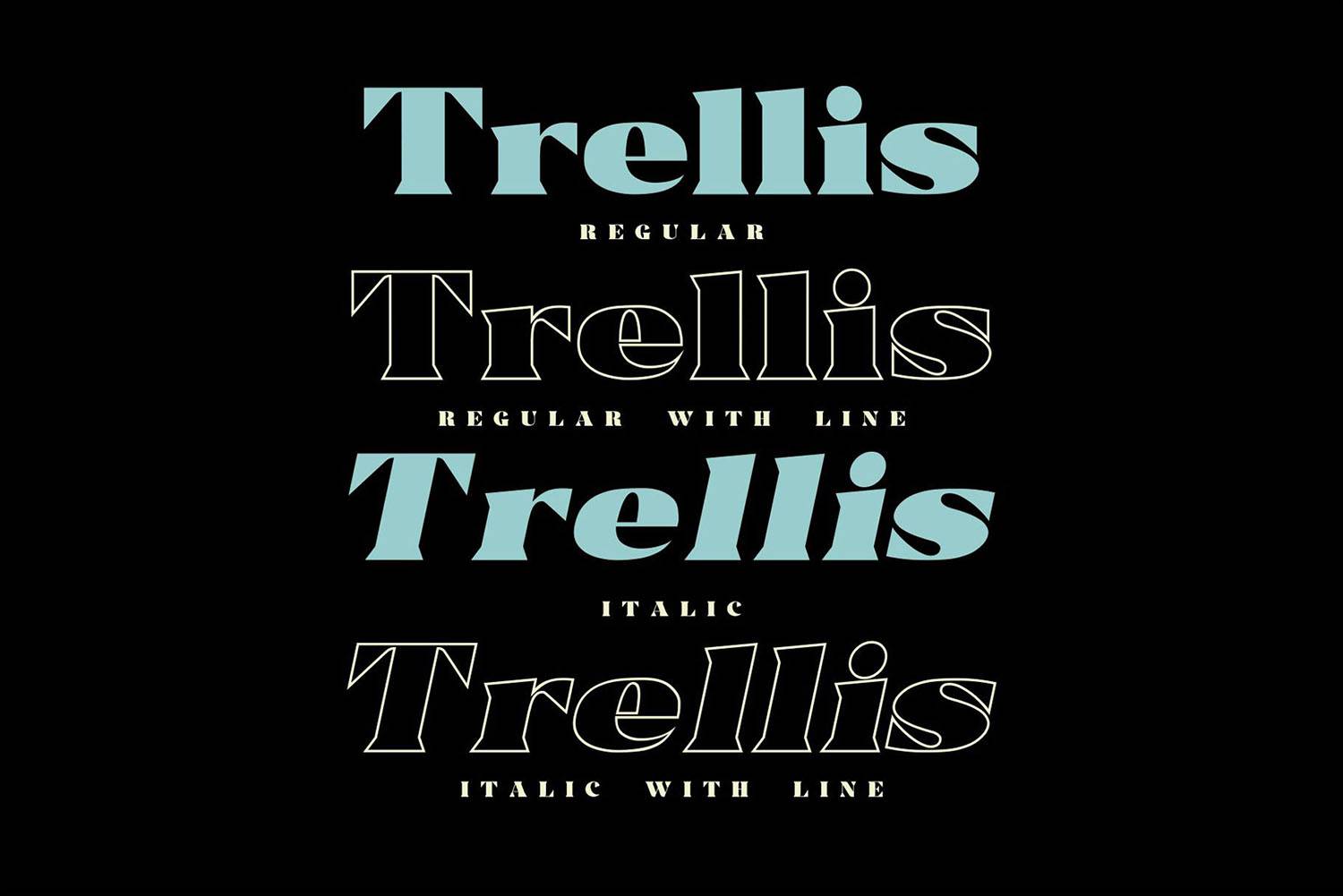 Trellis Font sample