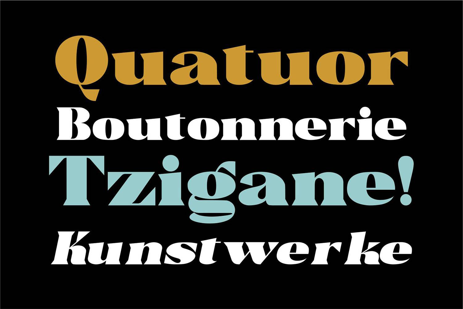 Trellis Font sample